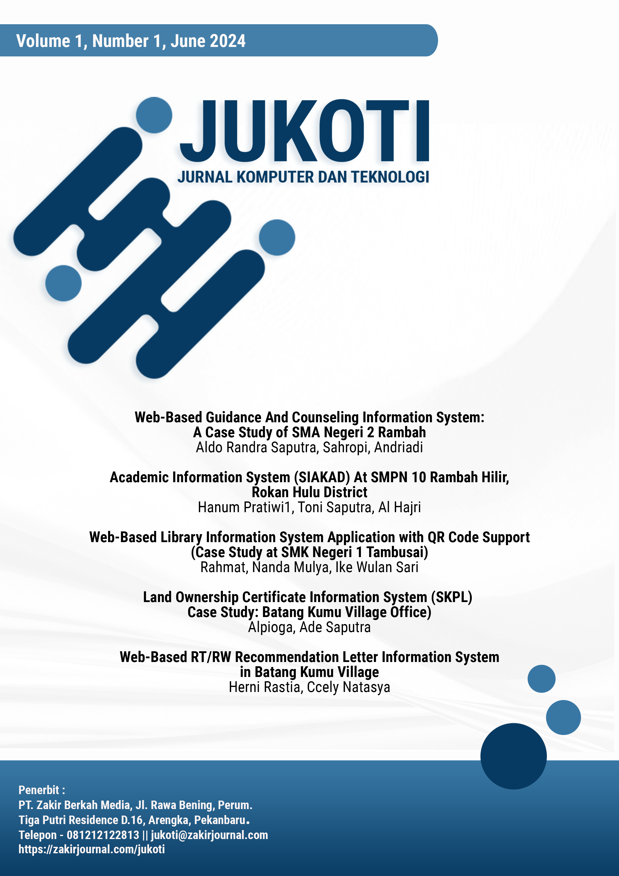 JUKOTI - Jurnal Komputer dan Teknologi